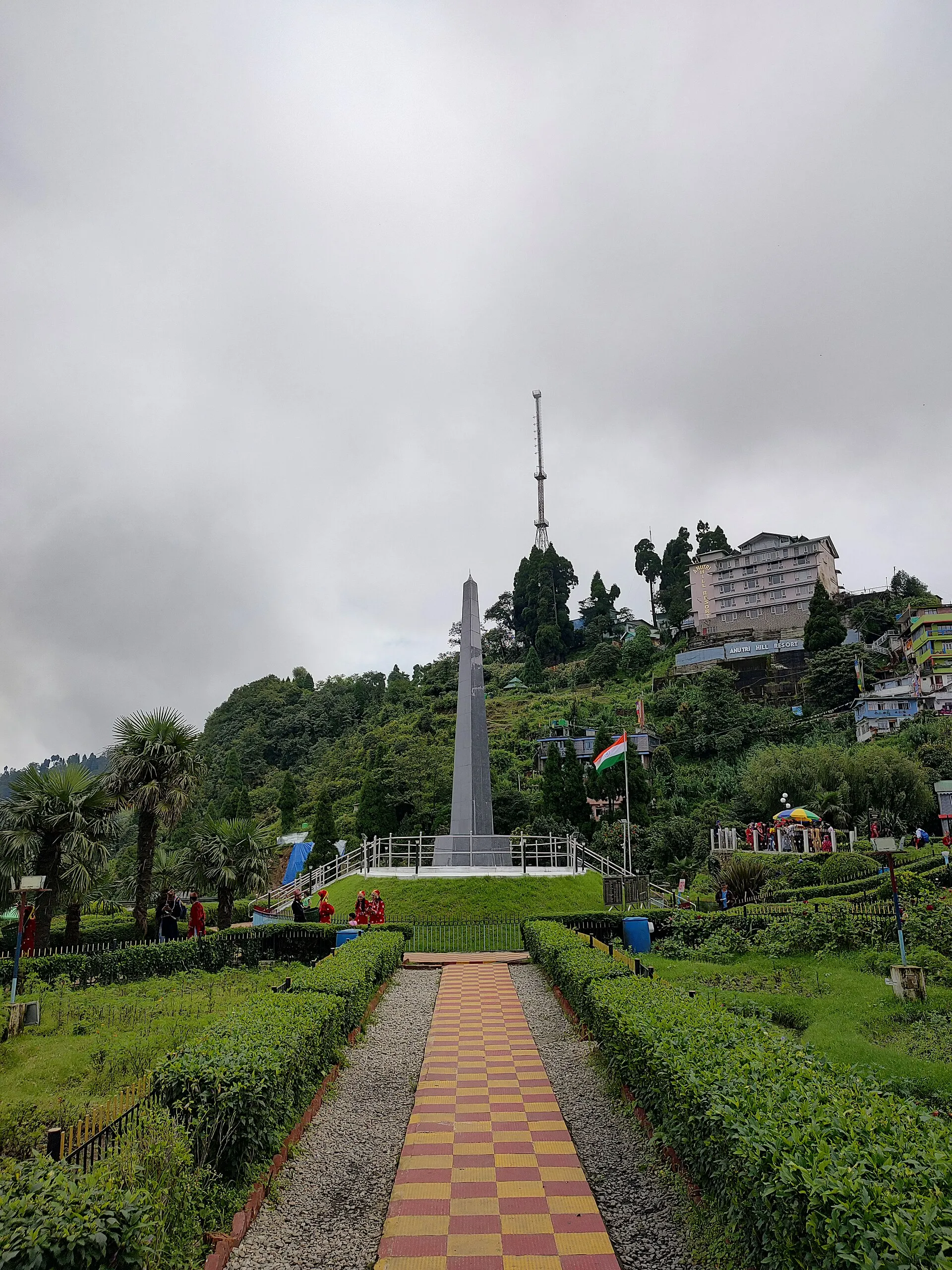 Batasia Loop, where the railway spirals around the war memorial